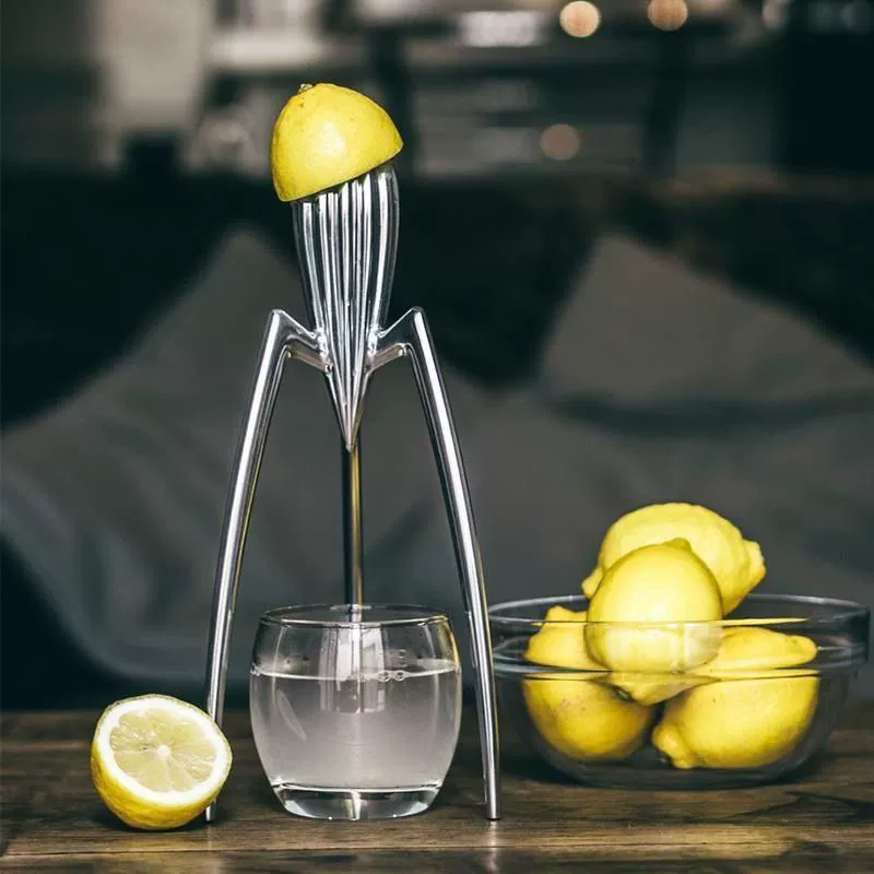 Citrus Juicer Bar - Современная простая серебряная декоративная фигурка осьминога