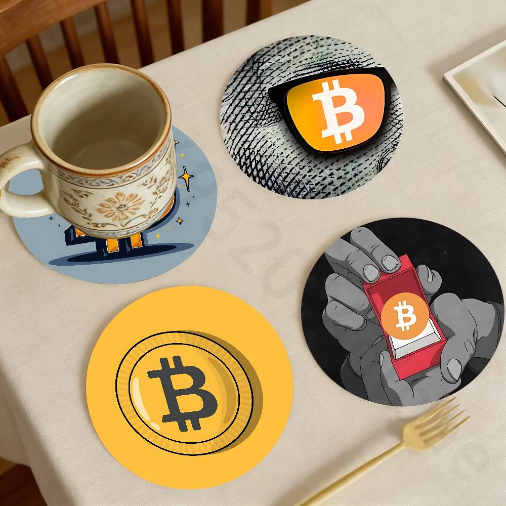 Bar Mat Rubber - Деревянная подставка для чашек с изображением